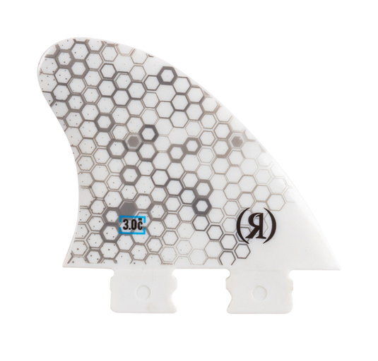 3.0 in. - Fiberglass Button - Blueprint - Center Surf Fin - White - 2026