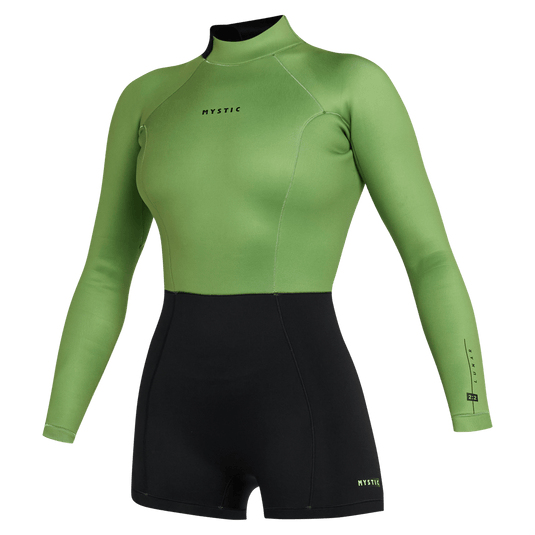 Lunar Longarm Shorty 2/2mm Bzip Women - Soft Green - 2026