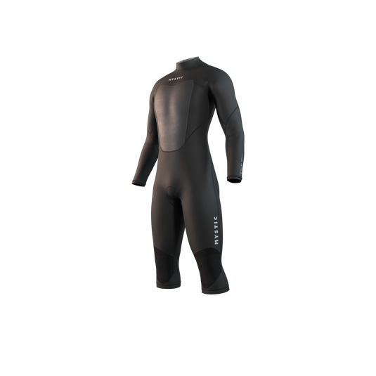 Brand Longarm Shortleg 3/2mm BackZip Flatlock - Black - 2026