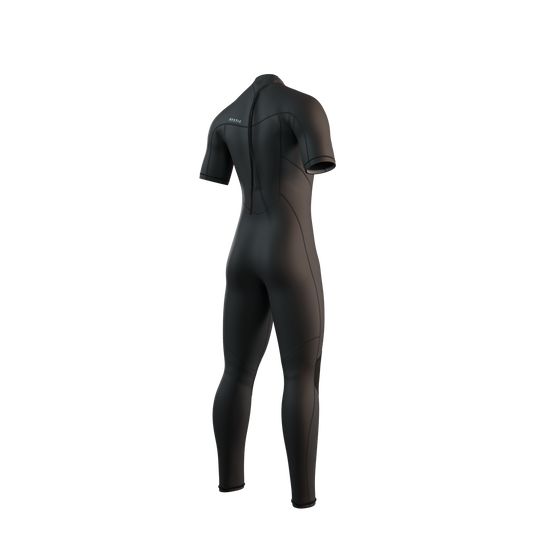 Brand Shortarm 3/2mm BackZip Flatlock - Black - 2026