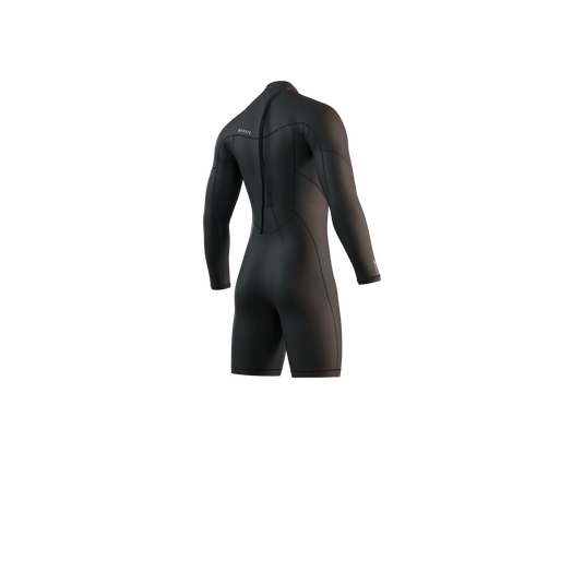 Brand Longarm Shorty 3/2mm BackZip Flatlock - Black - 2026