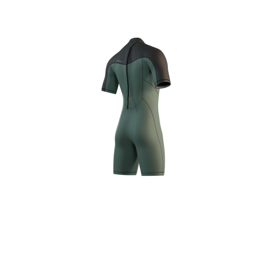 Brand Shorty 3/2mm BackZip Flatlock - Dark Olive - 2026