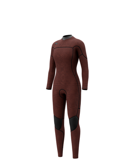 Jayde Fullsuit 4/3mm Double Fzip Women - Black - 2026