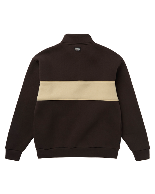 Slate Half Zip Sweat - Dark Brown - 2026