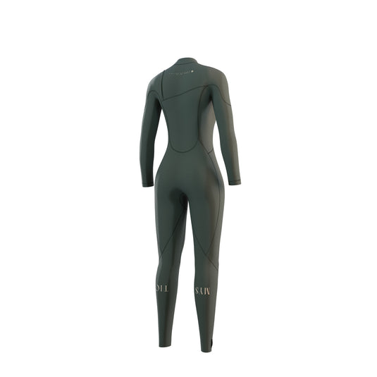 The One Fullsuit 4/3mm Zipfree Women - Green - 2023