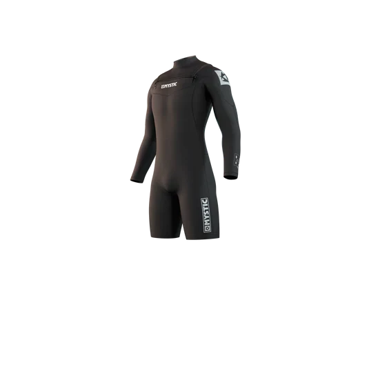 Star 3/2mm Front Zip Longarm Shorty - Black - 2024