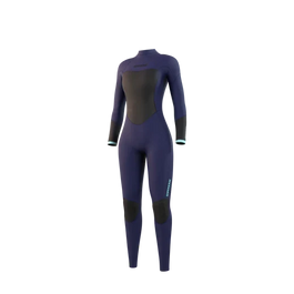Womens Star 3/2mm Back Zip Wetsuit- Night Blue - 2024