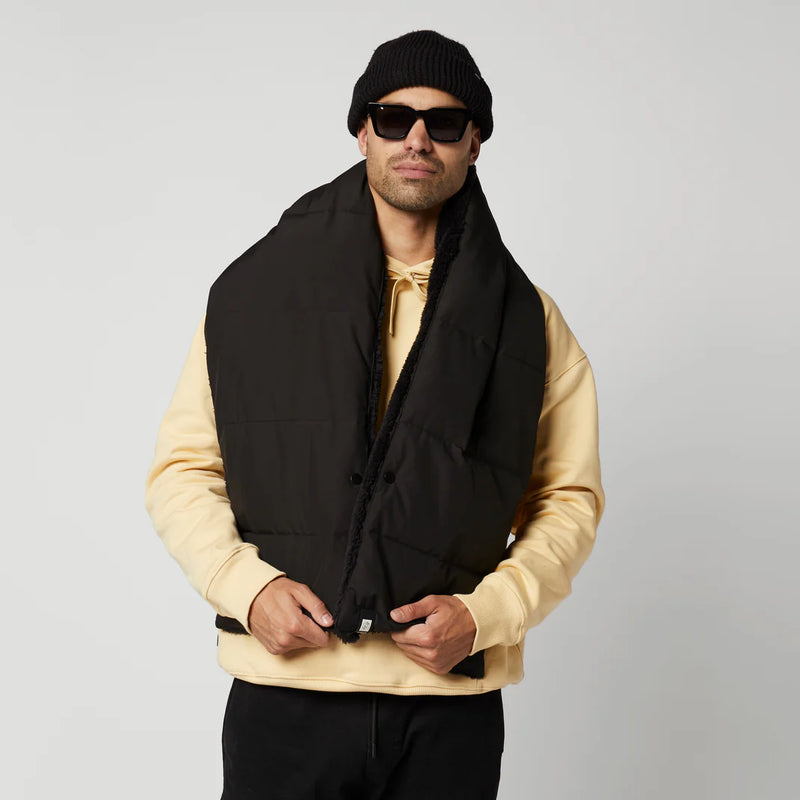 Load image into Gallery viewer, DTS Padded Shawl - Black - 2024
