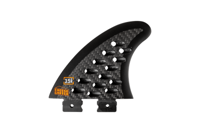 3.5 in. - Button - Cheese Grater - Right Surf Fin - Carbon - 2026