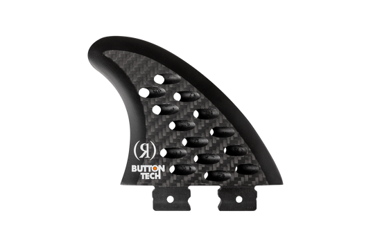 3.5 in. - Button - Cheese Grater - Right Surf Fin - Carbon - 2026