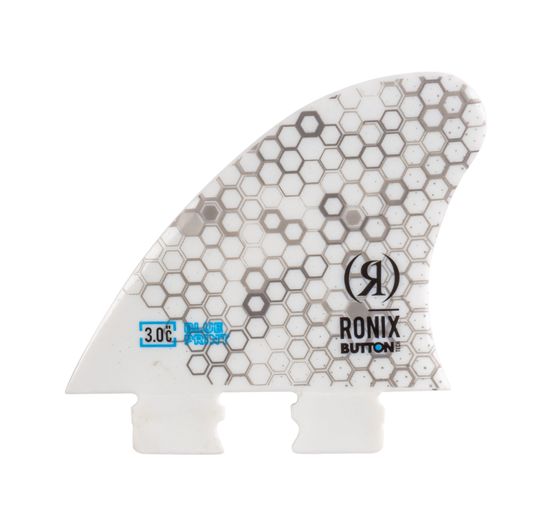 Load image into Gallery viewer, 3.0 in. - Fiberglass Button - Blueprint - Center Surf Fin - White - 2025

