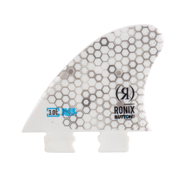 3.0 in. - Fiberglass Button - Blueprint - Center Surf Fin - White - 2026