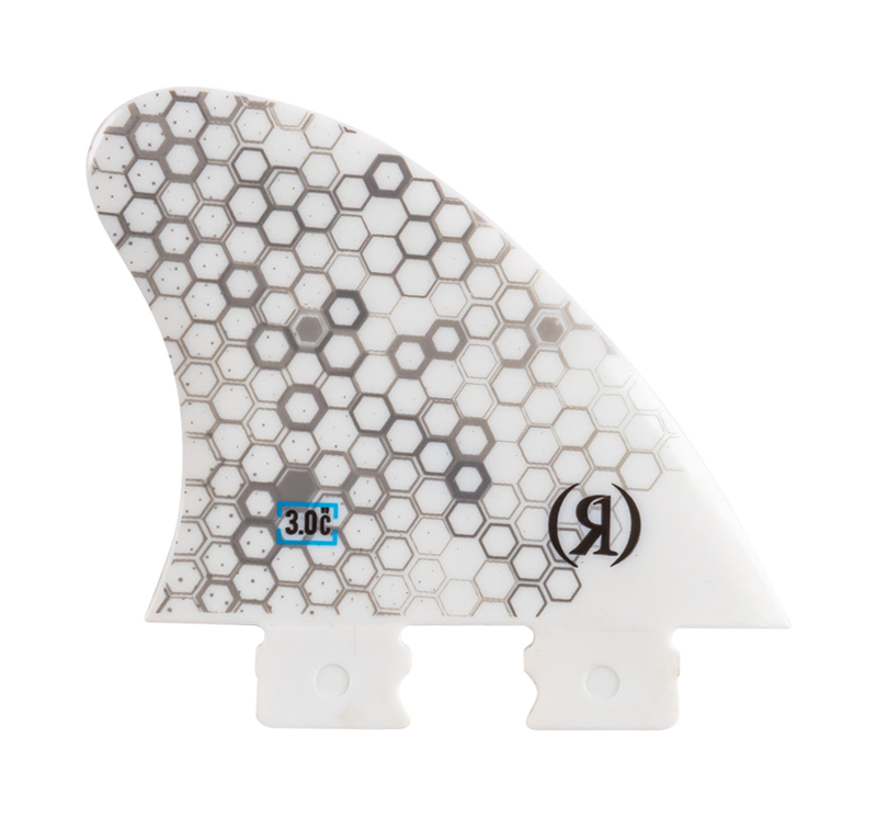Load image into Gallery viewer, 3.0 in. - Fiberglass Button - Blueprint - Center Surf Fin - White - 2025
