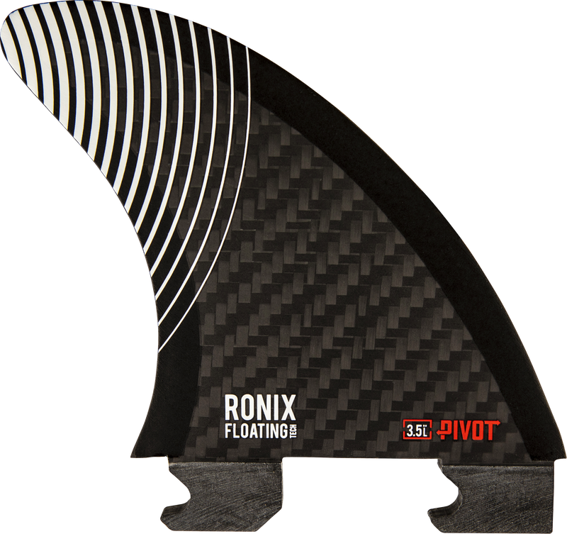 Load image into Gallery viewer, 3.5 in. - Floating Button - Pivot - Left Surf Fin - Carbon - 2026
