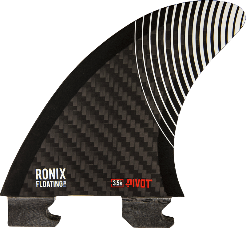 Load image into Gallery viewer, 3.5 in. - Floating Button - Pivot - Right Surf Fin - Carbon - 2026
