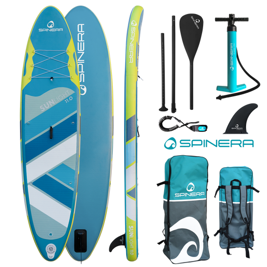 Sun Light iSUP ULT - w/ ALU Paddle, Leash, Pump & Bag - 11ft0