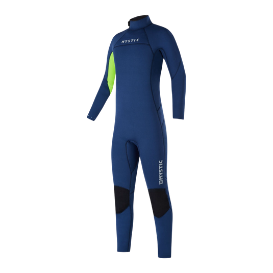 Star 3/2mm Fullsuit Back Zip Junior - Navy/Lime - 2025