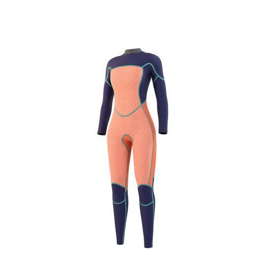 Jayde Fullsuit 5/4mm Double Front Zip  - Navy - 2024