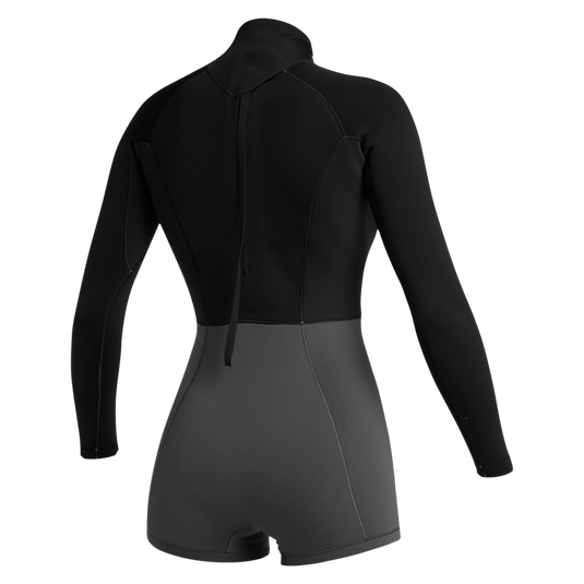 Lunar Longarm Shorty 2/2mm Bzip Women - Black - 2025