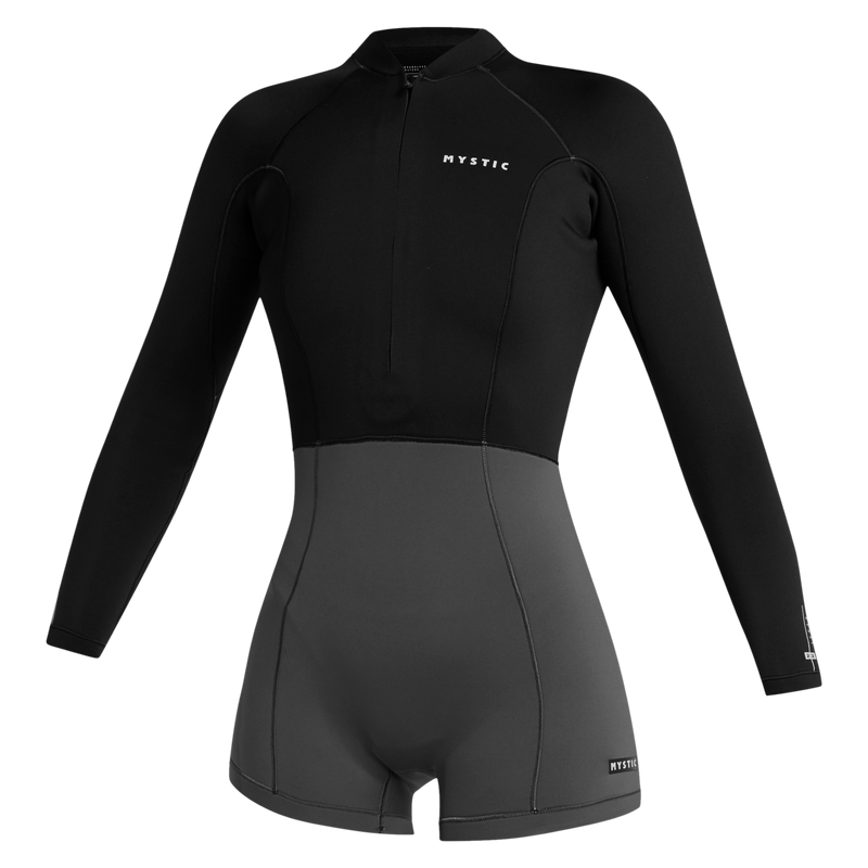 Load image into Gallery viewer, Lunar Longarm Shorty 2/2mm Fzip Women - Black - 2025
