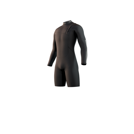 The One Longarm Shorty 3/2mm Zipfree - Black - 2024