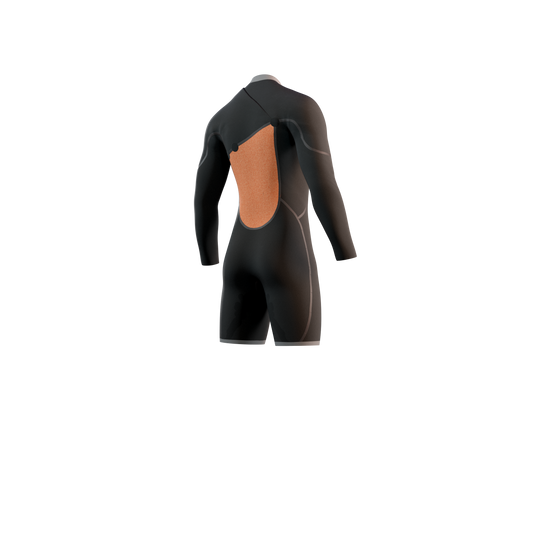 The One Longarm Shorty 3/2mm Zipfree - Black - 2024