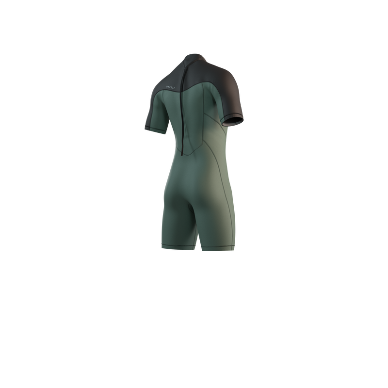 Load image into Gallery viewer, Brand Shorty 3/2mm BackZip Flatlock - Dark Olive - 2025
