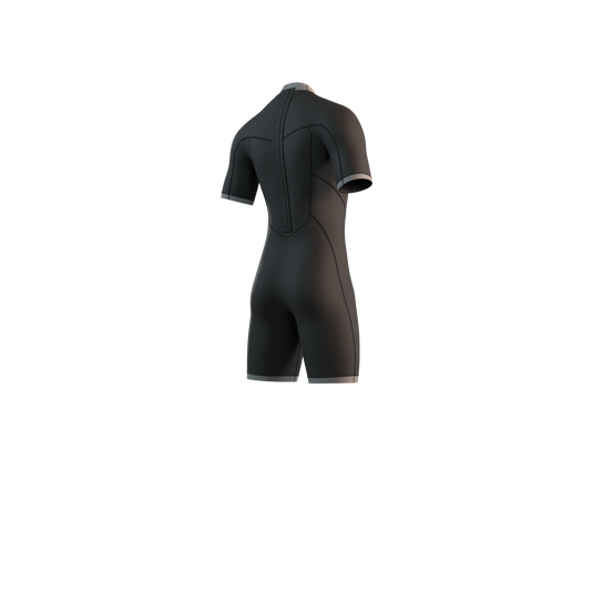 Brand Shorty 3/2mm BackZip Flatlock - Dark Olive - 2025