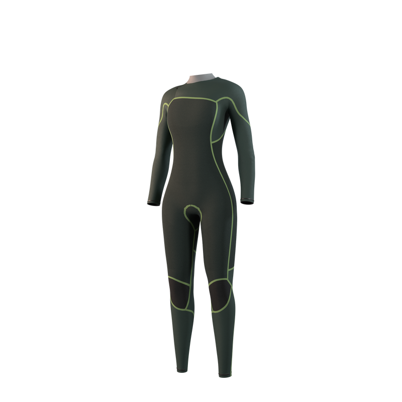 Load image into Gallery viewer, Evolve Fullsuit 3/2mm FrontZip Women - NATURAL FOAM - Black - 2025
