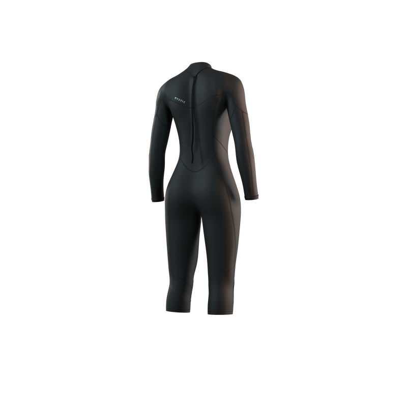 Load image into Gallery viewer, Brand Longarm Shortleg 3/2mm BackZip Flatlock Women - Black - 2025

