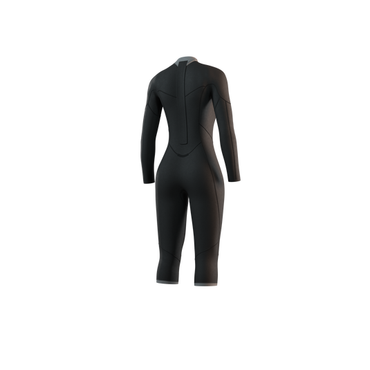 Brand Longarm Shortleg 3/2mm BackZip Flatlock Women - Black - 2025
