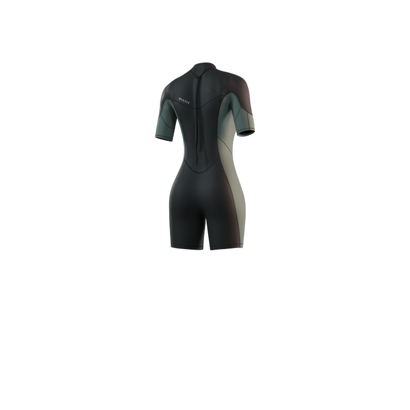 Load image into Gallery viewer, Brand Shorty 3/2mm BackZip Flatlock Women - Dark Olive - 2025
