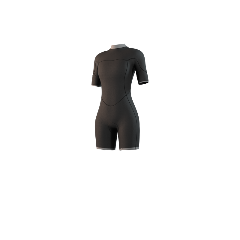 Load image into Gallery viewer, Brand Shorty 3/2mm BackZip Flatlock Women - Dark Olive - 2025
