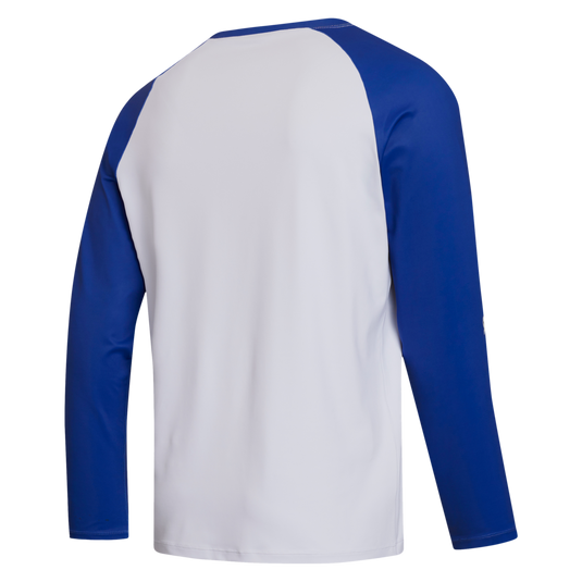 Bolt L/S Quickdry - White / Blue - 2024