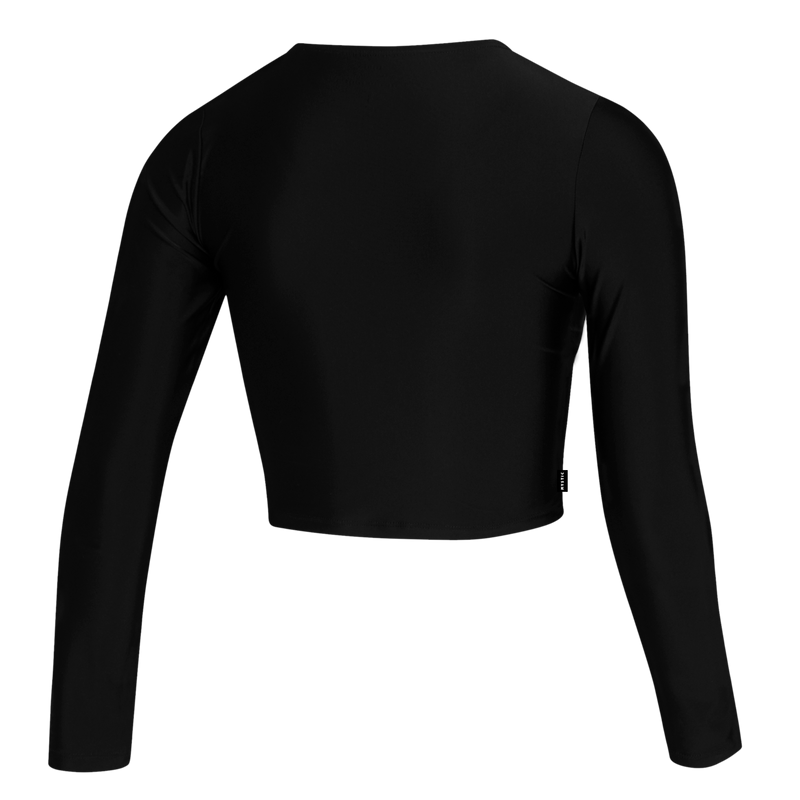 Load image into Gallery viewer, Sunn L/S Crop Rashvest Women - Black - 2025
