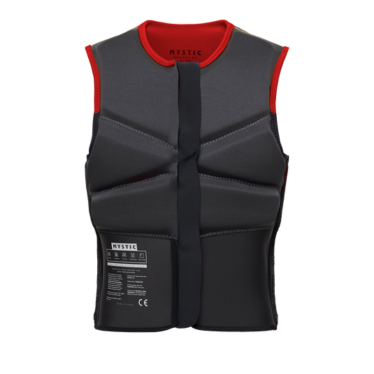 Block Impact Vest FrontZip - Red - 2025