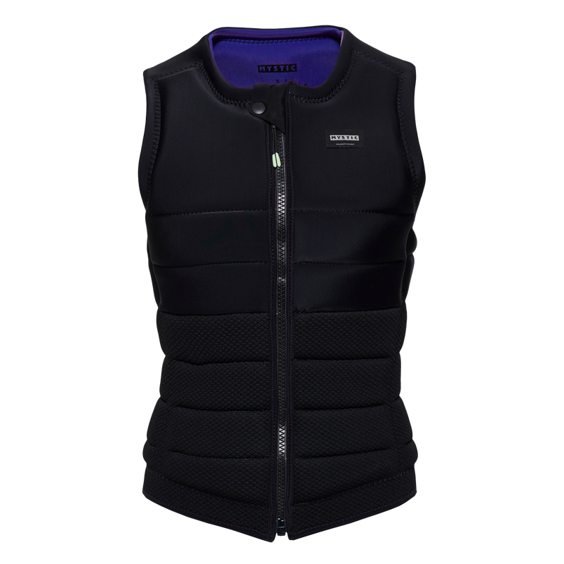 Load image into Gallery viewer, Zodiac Impact Vest Fzip Wake Women - Black / Purple - 2024

