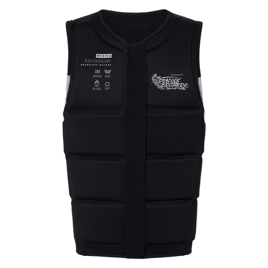 Peacock Impact Vest Fzip Wake - Black / White - 2025