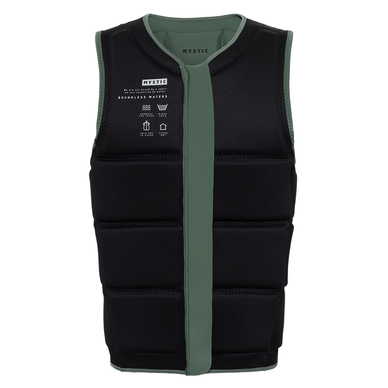 Load image into Gallery viewer, Star Impact Vest Fzip Wake CE - Dark Olive - 2024
