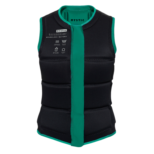 Star Impact Vest Fzip Wake Women - Green - 2025