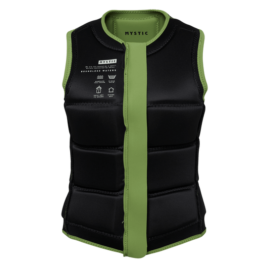 Star Impact Vest Fzip Wake Women - Soft Green - 2025