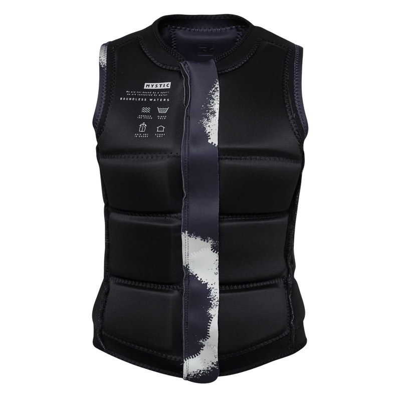 Load image into Gallery viewer, Evoke Impact Vest Fzip Wake Women - Black Allover - 2025

