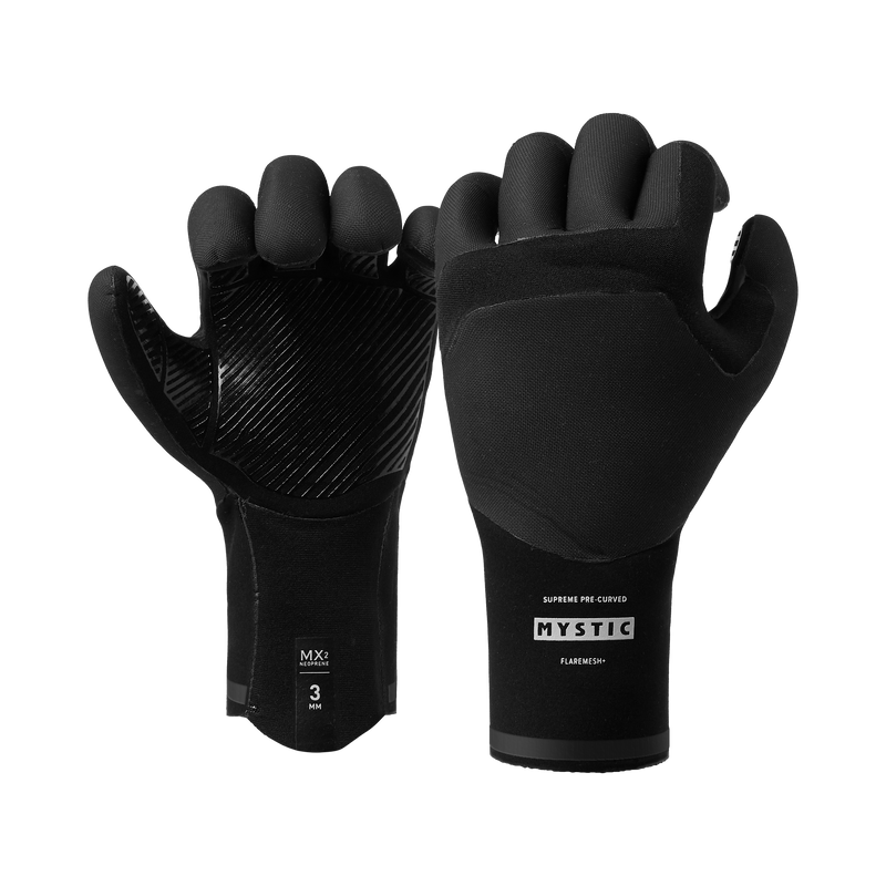 Load image into Gallery viewer, Roam Glove 3mm 5Finger Precurved - WIND - Black - 2026
