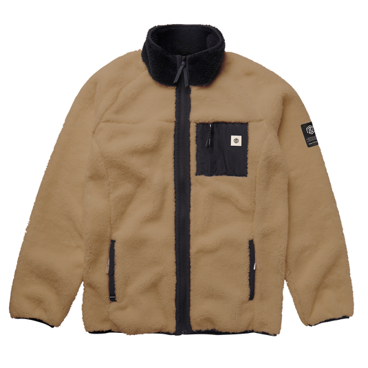 DTS Teddy Zip thru Sweat - Slate Brown - 2025