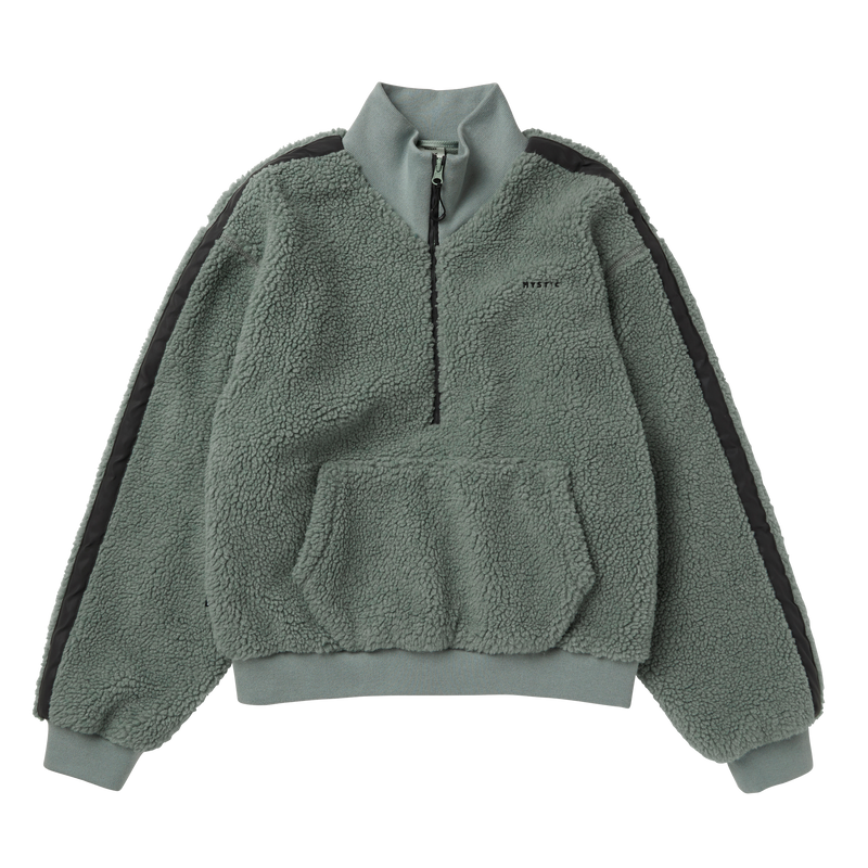 Load image into Gallery viewer, Teddy Zip Up Sweat Women - Frozen Green - 2024
