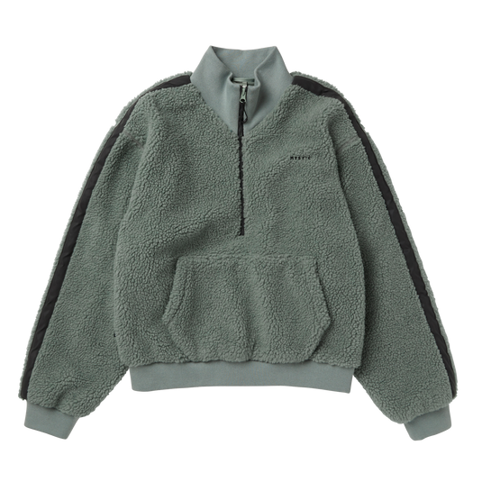Teddy Zip Up Sweat Women - Frozen Green - 2024