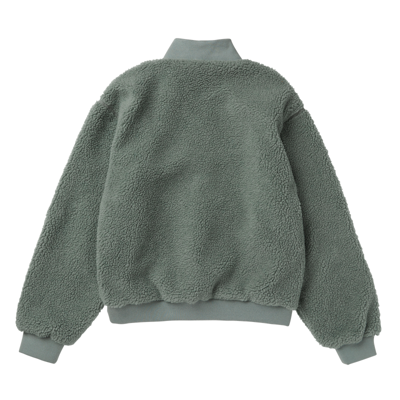 Load image into Gallery viewer, Teddy Zip Up Sweat Women - Frozen Green - 2024
