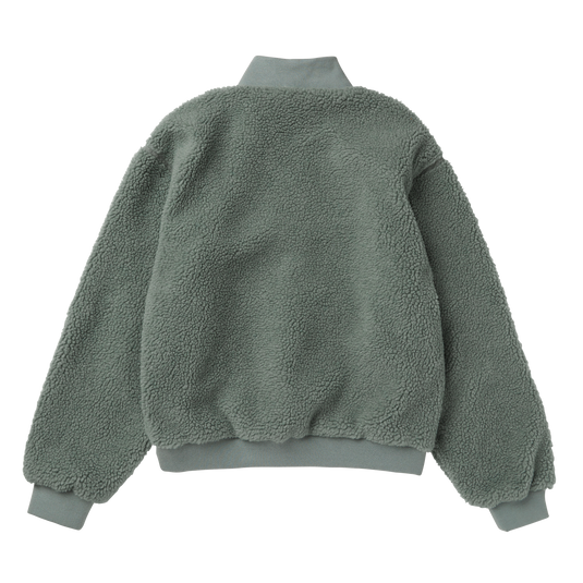 Teddy Zip Up Sweat Women - Frozen Green - 2024