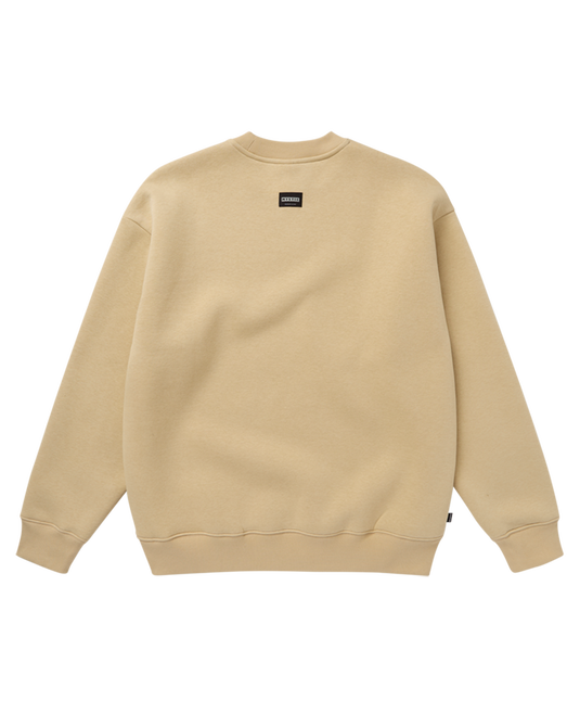Brand Crew Sweat - Pale Khaki - 2026