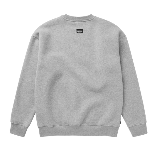 Brand Crew Sweat - Light Grey Melee - 2025